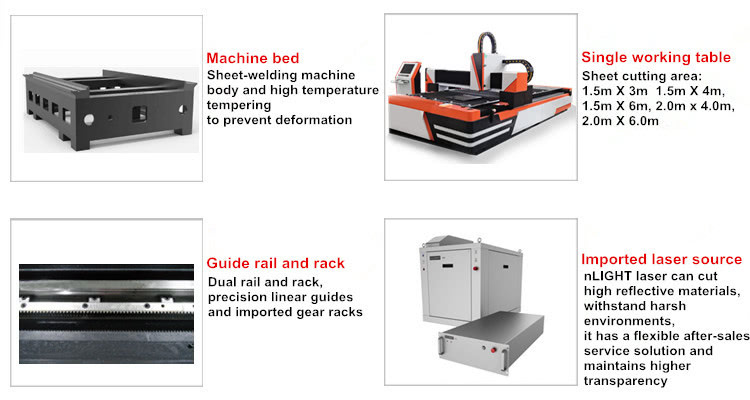 fiber laser sheet cutting machine