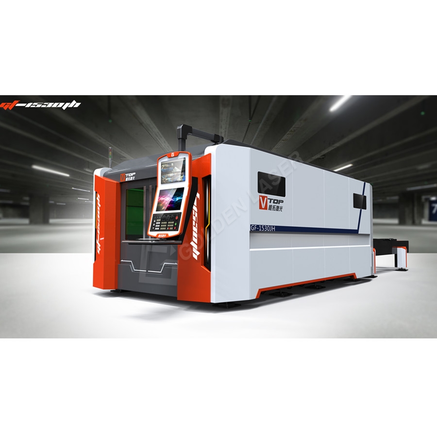 Hot New Products 4 Heads Laser Cutting Machine -<br />
 4000w 6000w Full Closed Pallet Table Fiber Laser Metal Cutting Machine For Aluminum - Vtop Fiber Laser