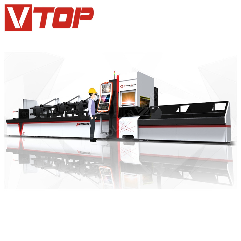 China Supplier Laser 20mm Carbon Cutting Machine -<br />
 Automatic bundle loader fiber laser cnc pipe cutting machine - Vtop Fiber Laser