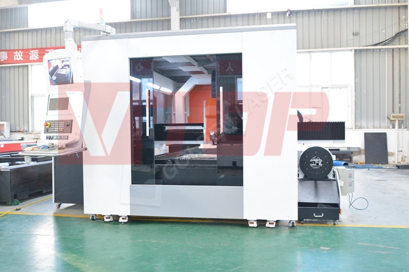 Factory supplied Metal Tube And Sheet Laser Cutting Machine -<br />
 CNC fiber laser 1000w stainless steel pipe and sheet cutting machine GF-1530JHT - Vtop Fiber Laser