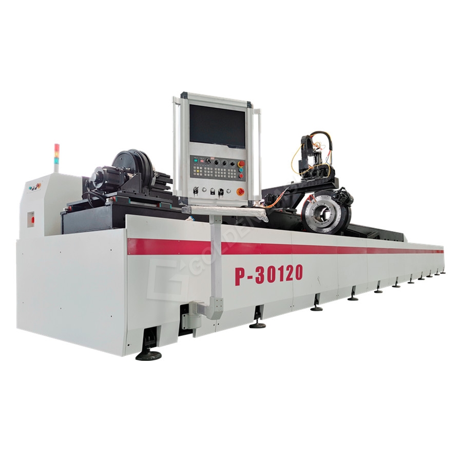 Stroj za lasersko rezanje po sniženoj cijeni 150 W -P30120 Stroj za lasersko rezanje cijevi i cijevi za teške strojeve i čelične konstrukcije - Vtop fiber laser