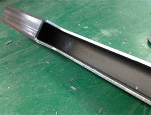 Fiber Laser Cutting And Slotting On the Carbon Steel Square Pipe