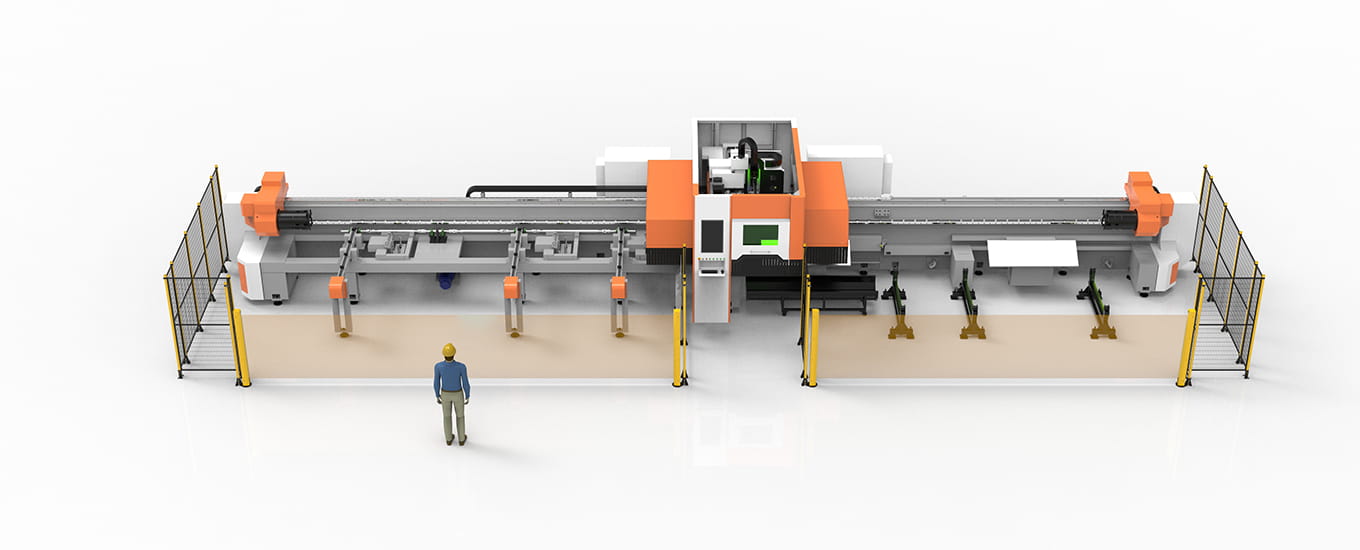 Comprehensive safety protection design for new mega3 tube laser cutter