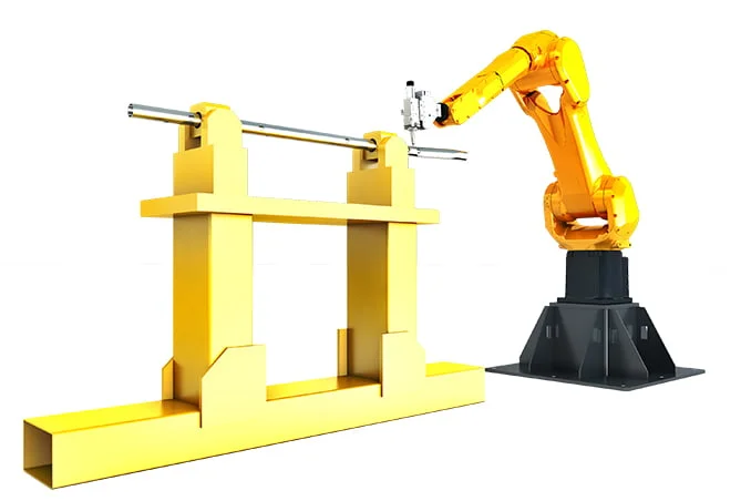 Fiber Laser Robot Arm 3D Cutting Tube and Pipe For Auto Parts