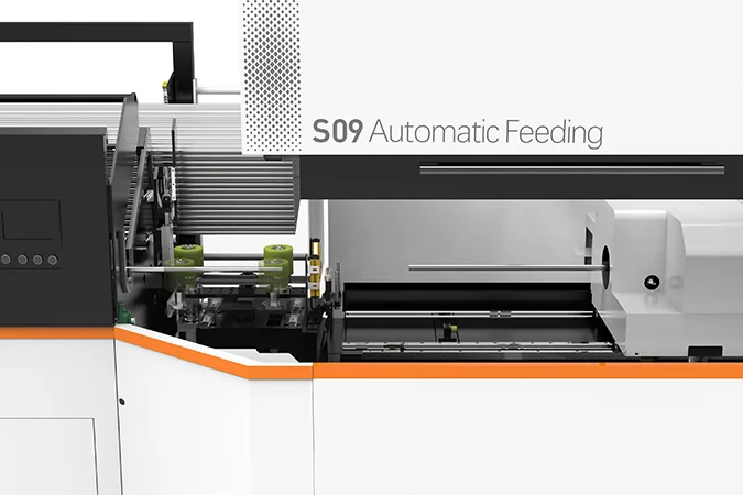S09 small tube laser cutting machine continous cutting design