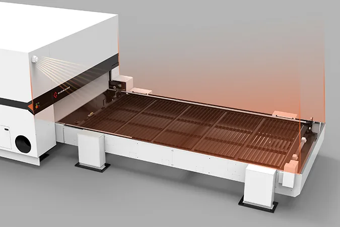 U3-3D is fully enclosed on the back table with a monitor