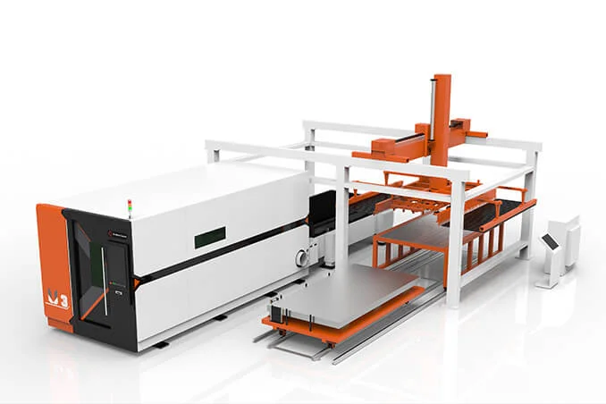 U3 metal laser cutter with flex loader