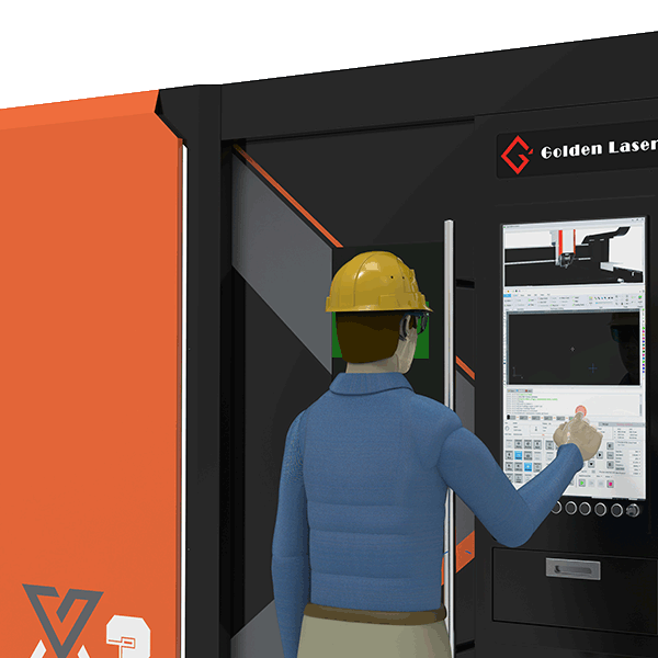 X3 fiber laser cutting machine touch screen