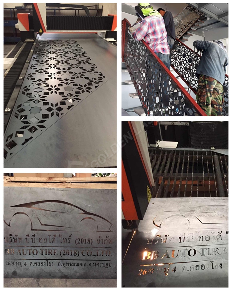 laser cutting machine for metal door flower