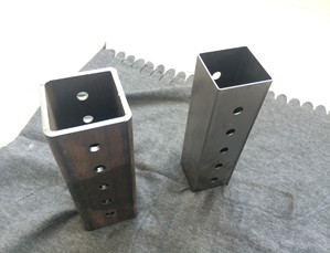 Fiber Laser Cutting 2mm and 6mm Carbon Steel Square Tubes