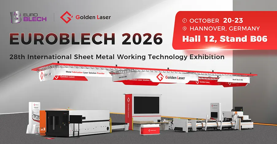 golden laser euroblech booth design