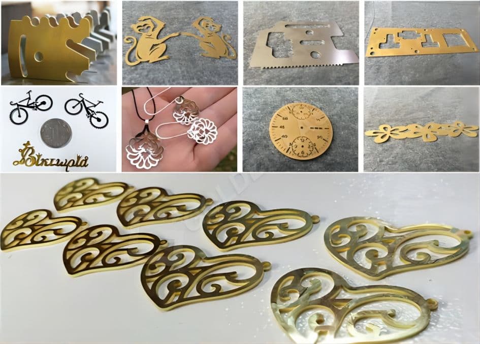 jewelry metal laser cutting result