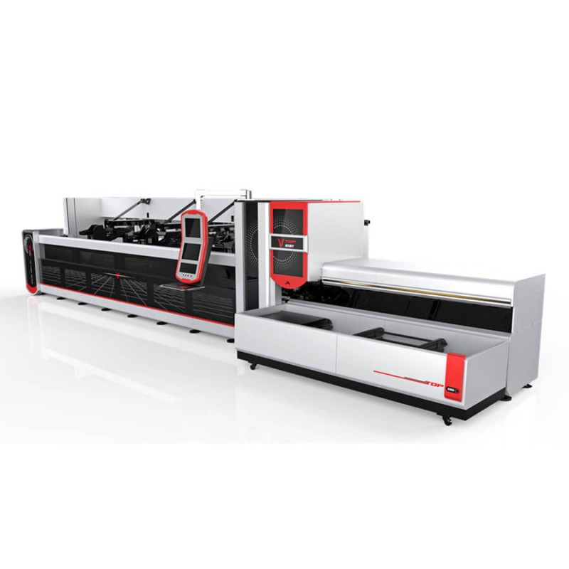 2500w 3000w Fiber Laser Metal Cutting Machine For Round,Square Tube / Pipe
