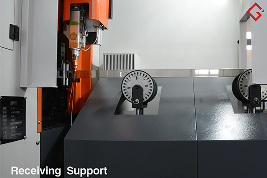 tube receiving support