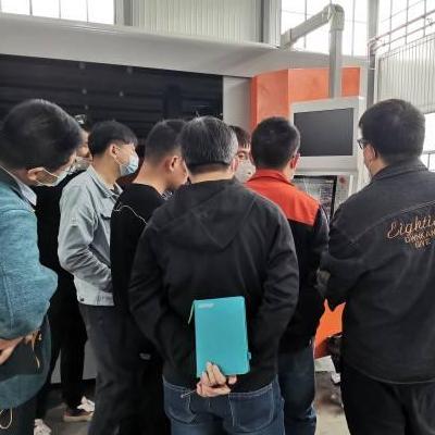 Trainning on 12KW fiber laser cutting machine