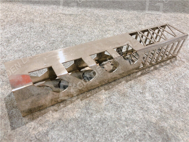 square stainless pipe laser cut by goldenlaser