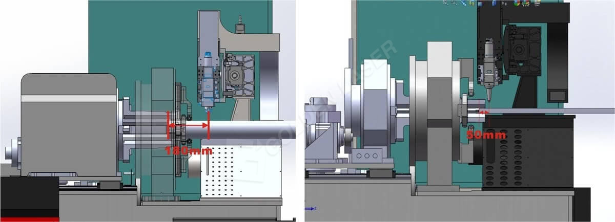 tube laser cutting machine hardware wastage